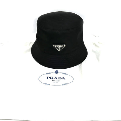 PRADA プラダ Re-Nylon バケットハット ハット ブラック 1HC137_2DMI_F0002 S ユニセックス【中古】【美品】