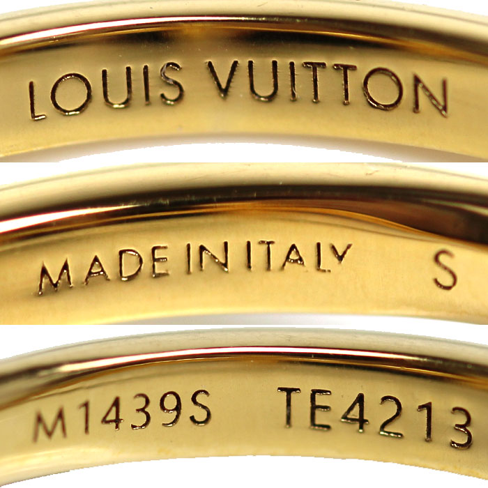 LOUIS VUITTON ルイ・ヴィトン GP ラインストーン リング ルイゼット シグネチャー リング・指輪 M1439S TE4213 9号 レディース【中古】