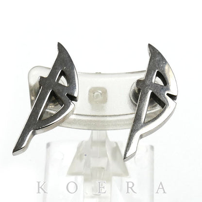 BALENCIAGA バレンシアガ 真鍮 TYPO METAL ピアス 787785TZ99I0911 ユニセックス【中古】