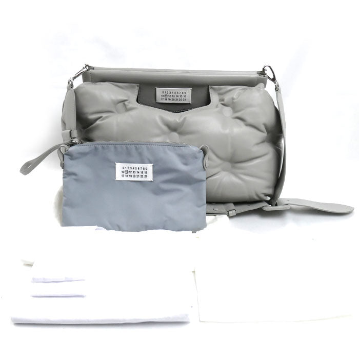 MAISON MARGIELA メゾンマルジェラ グラム スラムクラシック ミディアム ショルダーバッグ グレー SB1WG0034 IC ユニセックス【中古】【美品】