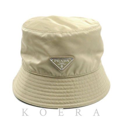 PRADA プラダ Re-Nylon バケットハット ハット デザートベージュ 1HC137_2DMI_F0F24 M ユニセックス【中古】