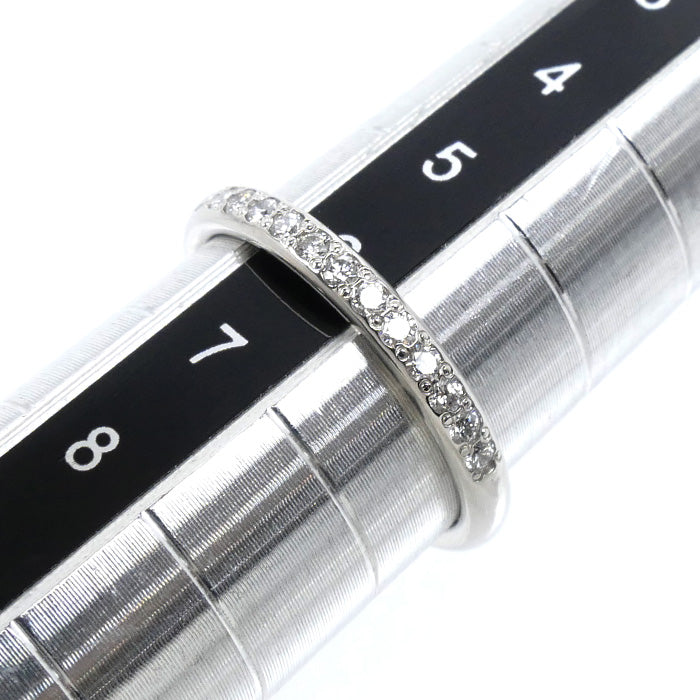 Vendome Aoyama ヴァンドーム青山 Pt997 ハーフエタニティ リング・指輪 ダイヤモンド0.20ct 6号 2.4g レディース【中古】【美品】