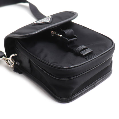 PRADA プラダ テスート ショルダーバッグ ブラック 2VD043 2DMH F0002 IC ユニセックス【中古】【美品】