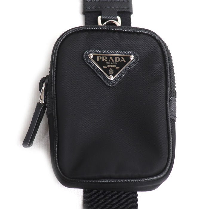 PRADA プラダ テスート ショルダーバッグ ブラック 2VD043 2DMH F0002 IC ユニセックス【中古】【美品】
