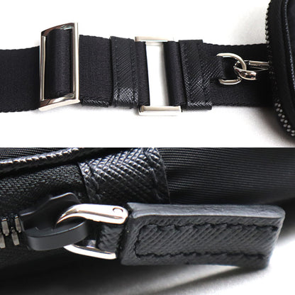 PRADA プラダ テスート ショルダーバッグ ブラック 2VD043 2DMH F0002 IC ユニセックス【中古】【美品】