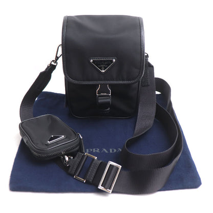 PRADA プラダ テスート ショルダーバッグ ブラック 2VD043 2DMH F0002 IC ユニセックス【中古】【美品】