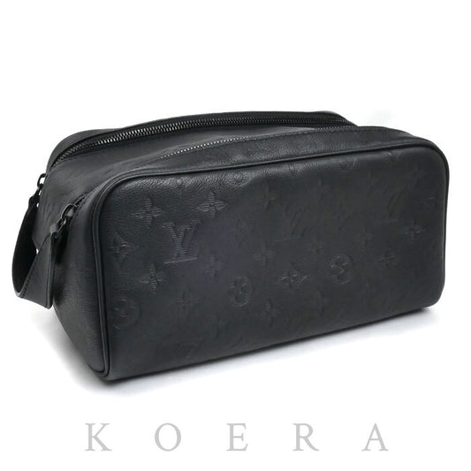 LOUIS VUITTON ルイ・ヴィトン ドップキット セカンドバッグ モノグラムシャドウ ウルトラブラック M12645 IC メンズ【中古】【美品】