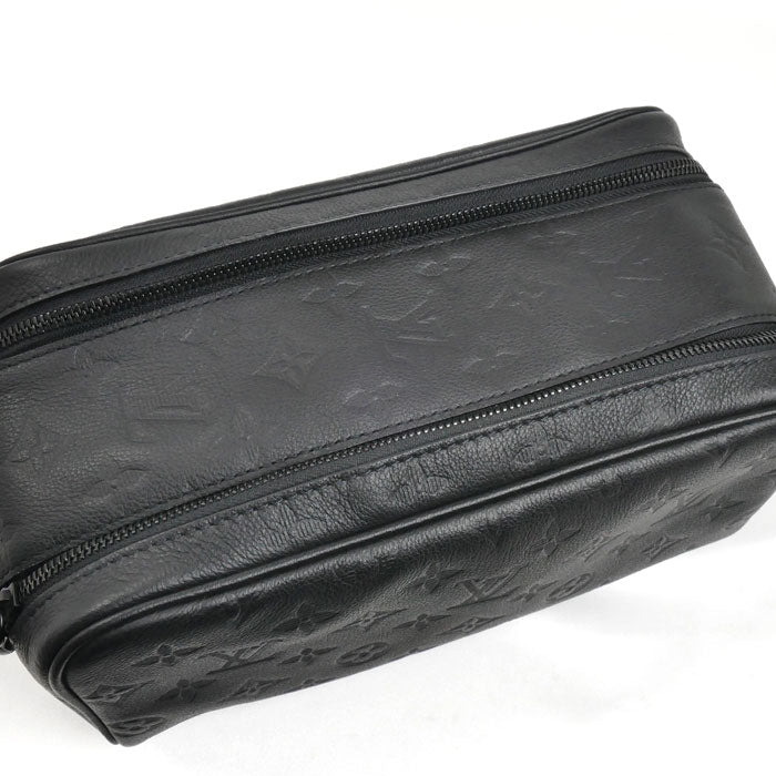 LOUIS VUITTON ルイ・ヴィトン ドップキット セカンドバッグ モノグラムシャドウ ウルトラブラック M12645 IC メンズ【中古】【美品】