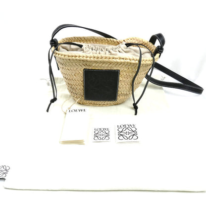 LOEWE ロエベ ドローストリング バケットバッグ ショルダーバッグ ナチュラル/ブラック A223222X01 レディース【中古】【美品】