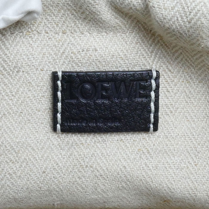 LOEWE ロエベ ドローストリング バケットバッグ ショルダーバッグ ナチュラル/ブラック A223222X01 レディース【中古】【美品】