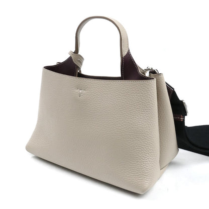 TOD’S トッズ Tタイムレス マイクロ ハンドバッグ ベージュ レディース【中古】【美品】