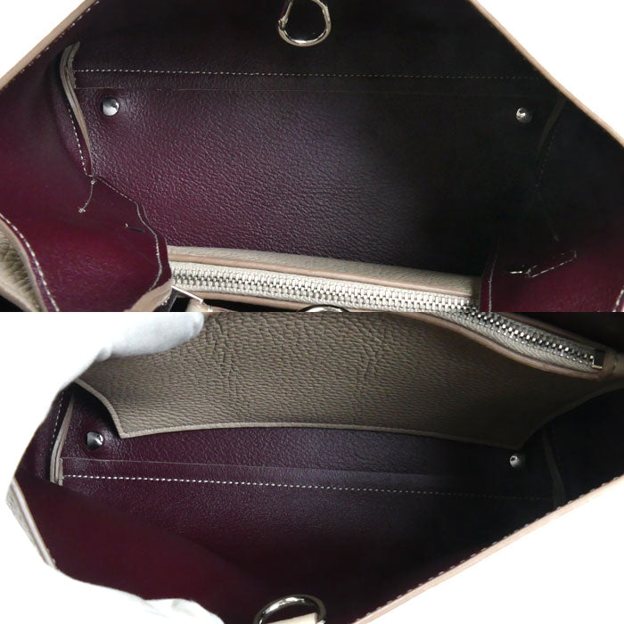 TOD’S トッズ Tタイムレス マイクロ ハンドバッグ ベージュ レディース【中古】【美品】