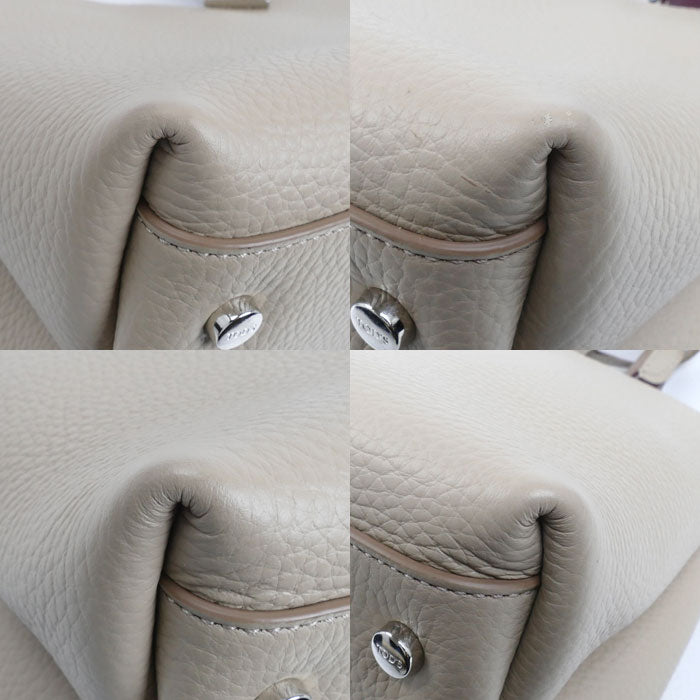 TOD’S トッズ Tタイムレス マイクロ ハンドバッグ ベージュ レディース【中古】【美品】