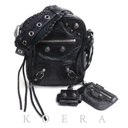 BALENCIAGA バレンシアガ ル カゴール ショルダーバッグ ブラック 719065 210KR 1000 メンズ【中古】