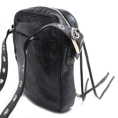 BALENCIAGA バレンシアガ ル カゴール ショルダーバッグ ブラック 719065 210KR 1000 メンズ【中古】