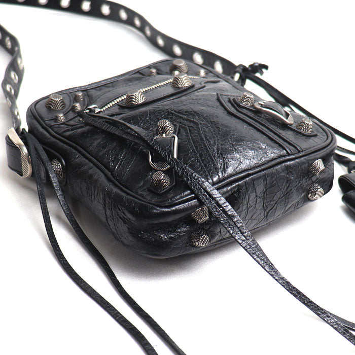 BALENCIAGA バレンシアガ ル カゴール ショルダーバッグ ブラック 719065 210KR 1000 メンズ【中古】