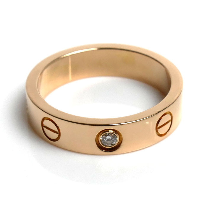 CARTIER カルティエ K18PG ピンクゴールド ミニラブ リング・指輪 B4050746 ダイヤモンド 6号 46 3.9g レディース【中古】