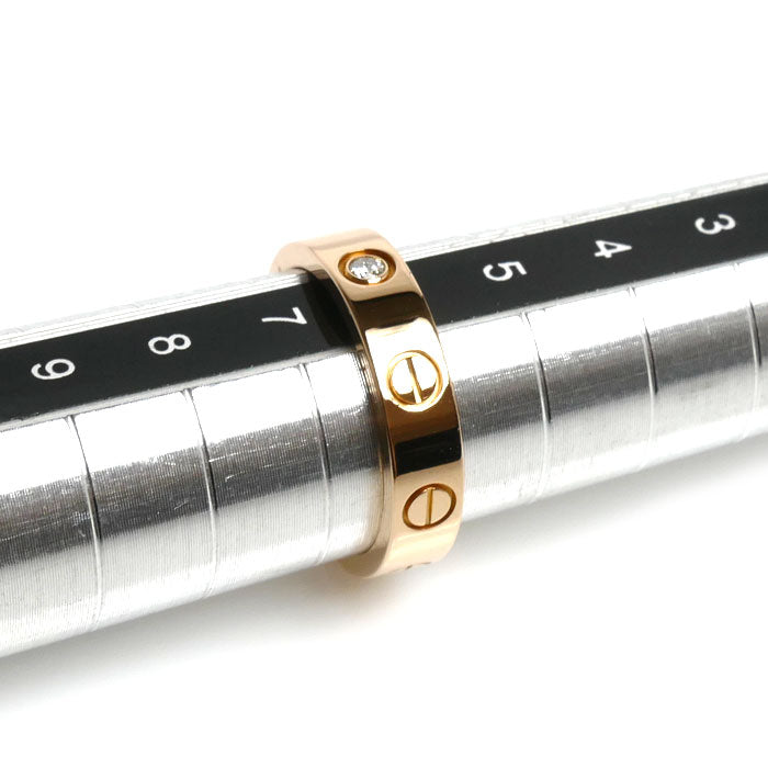 CARTIER カルティエ K18PG ピンクゴールド ミニラブ リング・指輪 B4050746 ダイヤモンド 6号 46 3.9g レディース【中古】