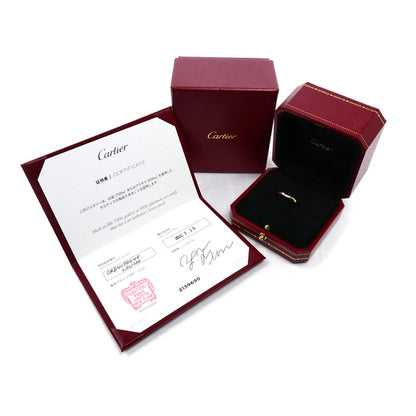 CARTIER カルティエ K18PG ピンクゴールド バレリーナ カーブ ウェディング リング・指輪 B4098648 ダイヤモンド 8号 48 2.3g レディース【中古】【美品】