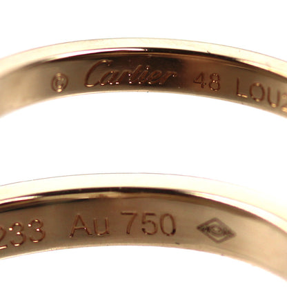 CARTIER カルティエ K18PG ピンクゴールド バレリーナ カーブ ウェディング リング・指輪 B4098648 ダイヤモンド 8号 48 2.3g レディース【中古】【美品】