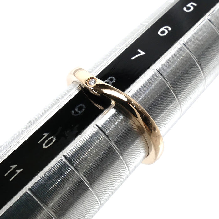 CARTIER カルティエ K18PG ピンクゴールド バレリーナ カーブ ウェディング リング・指輪 B4098648 ダイヤモンド 8号 48 2.3g レディース【中古】【美品】