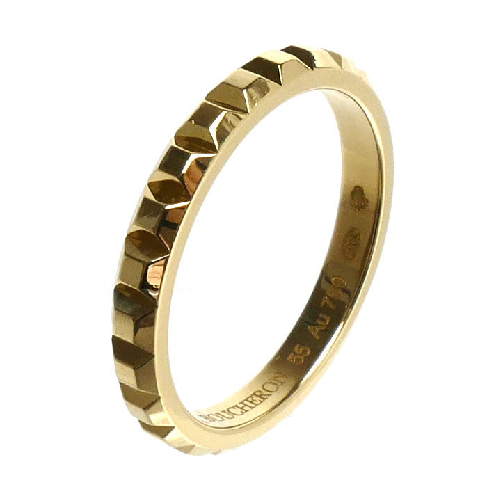 Boucheron ブシュロン K18YG イエローゴールド クルドパリ ミディアム リング・指輪 JAL00008 14.5号 55 3.8g レディース【中古】