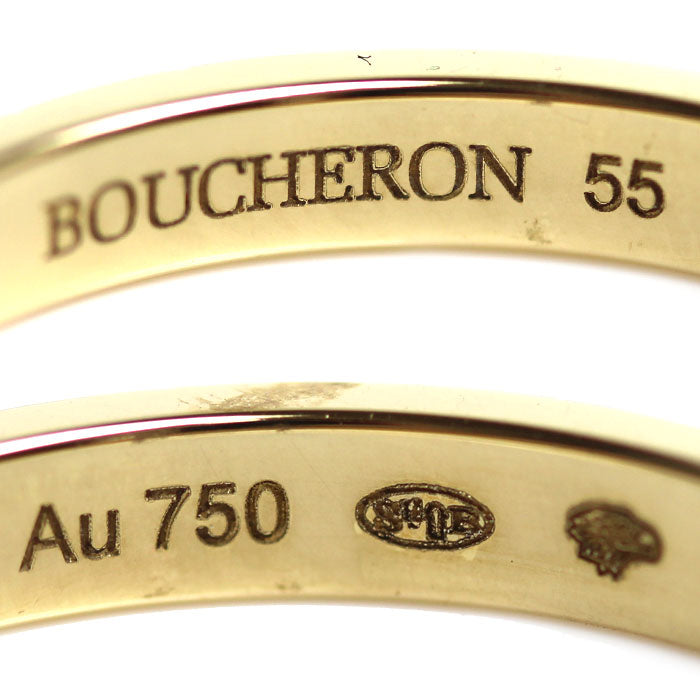 Boucheron ブシュロン K18YG イエローゴールド クルドパリ ミディアム リング・指輪 JAL00008 14.5号 55 3.8g レディース【中古】