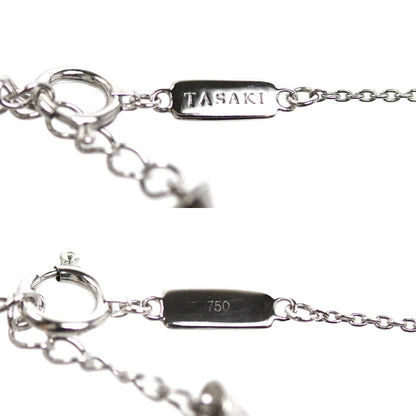 TASAKI タサキ K18WG ホワイトゴールド チャンツ ネックレス P-16676-18KWG アコヤパール約8.5mm ダイヤモンド0.34ct 5.7g 40～45cm レディース【中古】