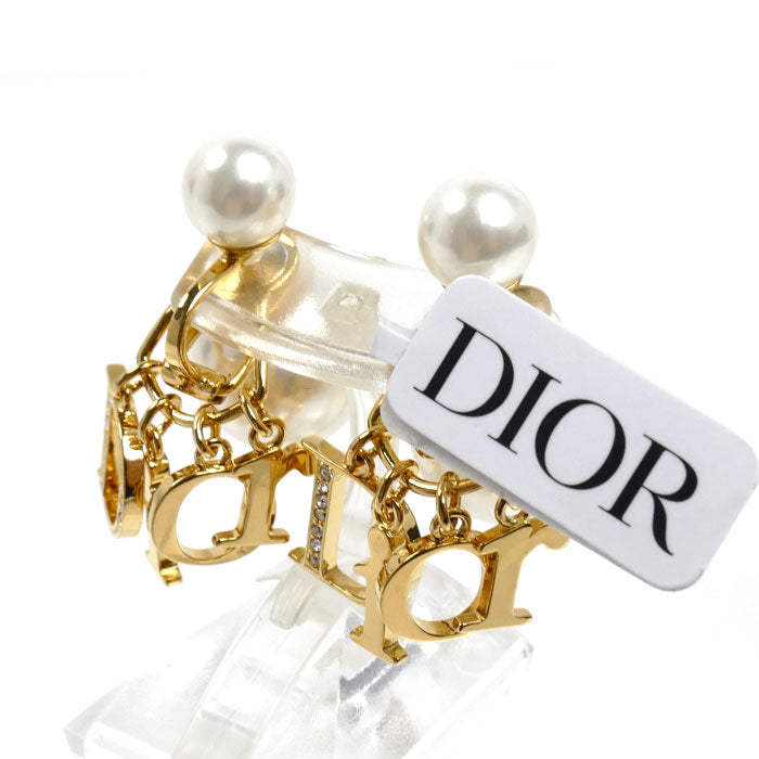 Dior ディオール GP ラインストーン フェイクパール トライバル ディオール クリップイヤリング イヤリング E4734WOMCY_D319 レディース【中古】【美品】