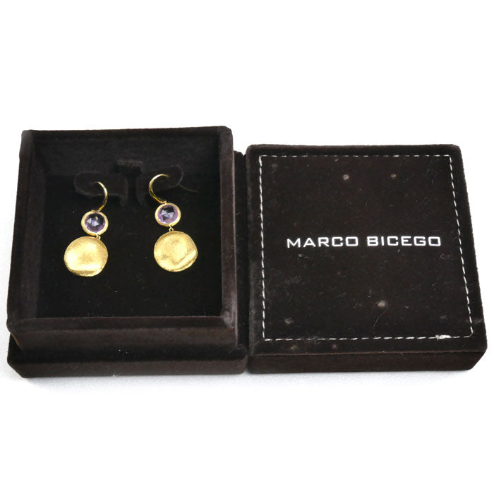 MARCO BICEGO K18YG イエローゴールド マルコ ビチェゴ ピアス アメジスト 4.5g レディース【中古】