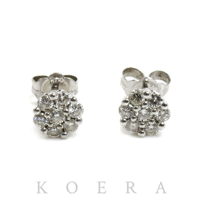 Ponte Vecchio ポンテヴェキオ K18WG ホワイトゴールド ピアス ダイヤモンド0.52ct 1.5g レディース【中古】