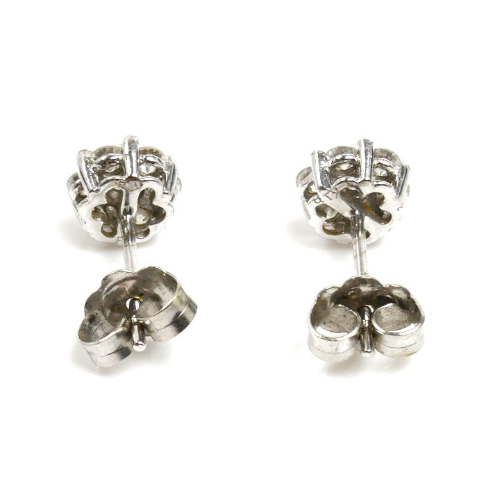 Ponte Vecchio ポンテヴェキオ K18WG ホワイトゴールド ピアス ダイヤモンド0.52ct 1.5g レディース【中古】