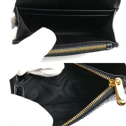 Dior ディオール ジョリーグリシーヌ 二つ折り財布 ブラック S3102UNJB_M900 レディース【中古】【美品】
