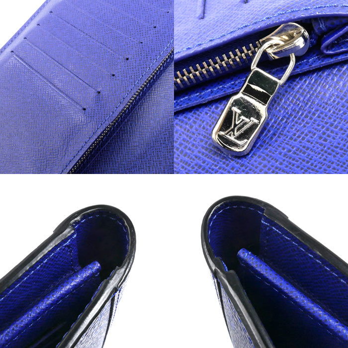 LOUIS VUITTON ルイ・ヴィトン ポルトフォイユ・ブラザ 長財布 タイガラマ コバルト M30297 IC メンズ【中古】