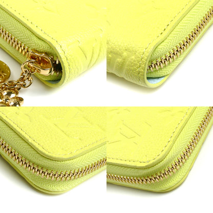 LOUIS VUITTON ルイ・ヴィトン ジッピーウォレット 長財布 モノグラムアンプラント シトラス/ライトブルー M27504 IC 日本限定 レディース【中古】【極美品】