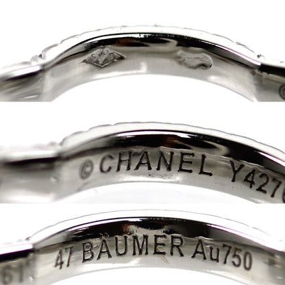 CHANEL シャネル K18WG ホワイトゴールド カメリア フルエタニティ リング・指輪 J3211 ダイヤモンド 7号 47 1.9g レディース【中古】【美品】
