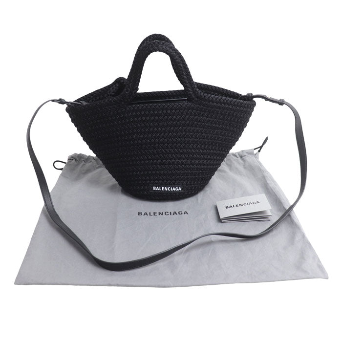 BALENCIAGA バレンシアガ イビザ スモール 2Wayショルダーバッグ ブラック 695612 レディース【中古】