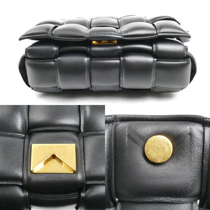 BOTTEGAVENETA ボッテガヴェネタ パデット カセット ショルダーバッグ ブラック 591970 レディース【中古】【美品】