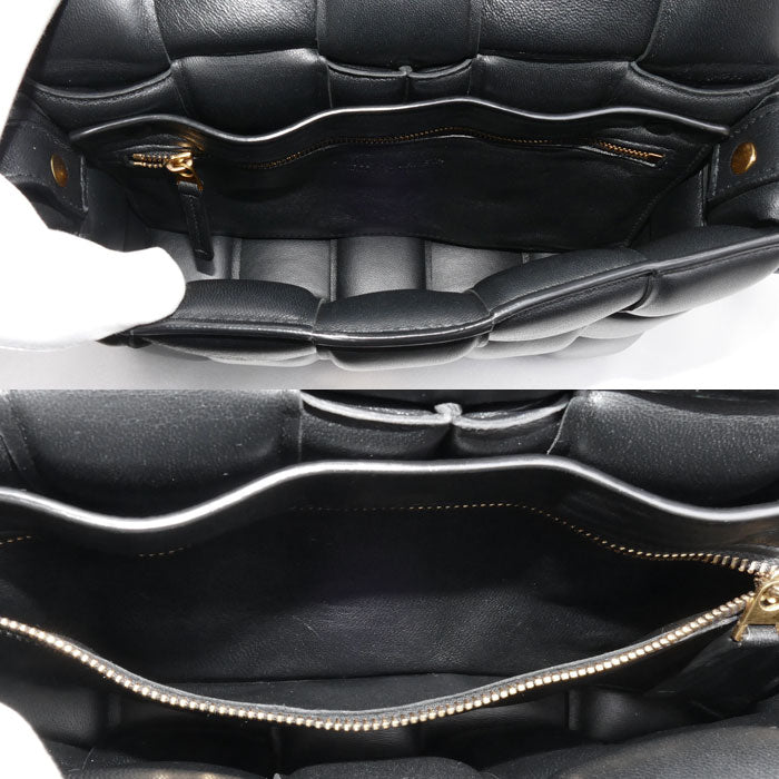BOTTEGAVENETA ボッテガヴェネタ パデット カセット ショルダーバッグ ブラック 591970 レディース【中古】【美品】