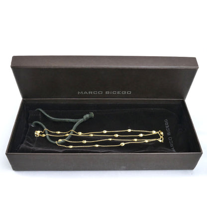 MARCO BICEGO K18YG イエローゴールド マルコビチェゴ SIVIGLIA ネックレス 12.0g 79cm ロング レディース【中古】