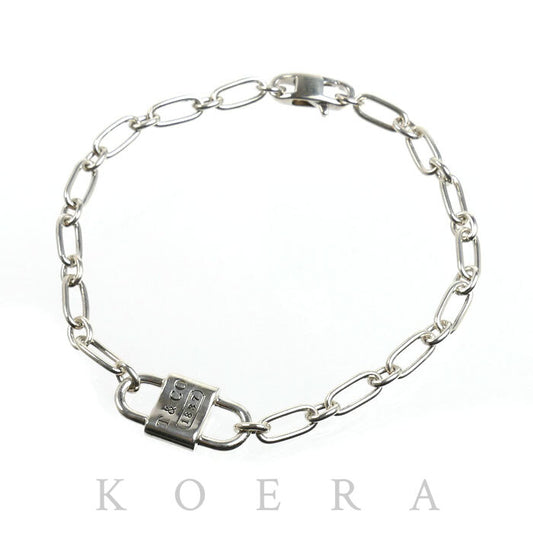 TIFFANY&Co. ティファニー シルバー925 スモール ダブルロック 1837 ブレスレット 73248779 6.3g レディース【中古】