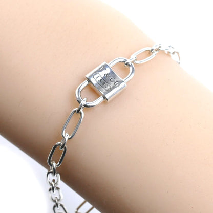 TIFFANY&Co. ティファニー シルバー925 スモール ダブルロック 1837 ブレスレット 73248779 6.3g レディース【中古】