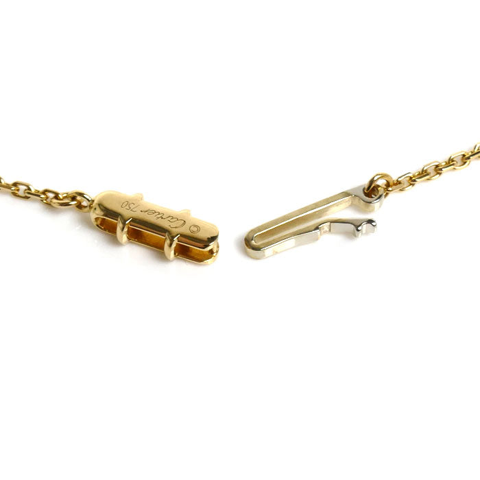 CARTIER カルティエ K18YG イエローゴールド Cハート ネックレス ダイヤモンド 5.3g 39cm レディース【中古】
