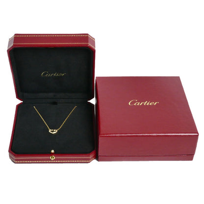 CARTIER カルティエ K18YG イエローゴールド Cハート ネックレス ダイヤモンド 5.3g 39cm レディース【中古】