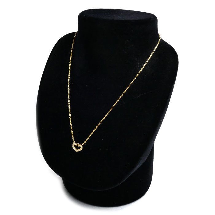 CARTIER カルティエ K18YG イエローゴールド Cハート ネックレス B7008200 ダイヤモンド 5.2g 39cm レディース【中古】