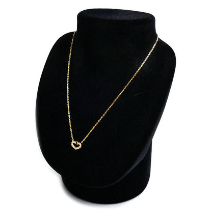 CARTIER カルティエ K18YG イエローゴールド Cハート ネックレス B7008200 ダイヤモンド 5.2g 39cm レディース【中古】