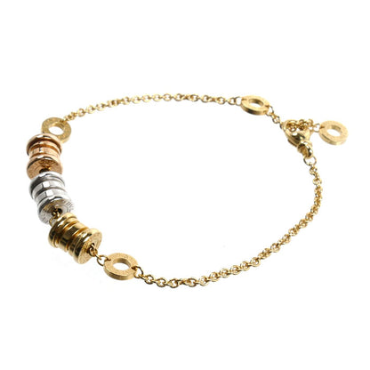 BVLGARI ブルガリ K18YG/PG/WG ビーゼロワン エレメント ブレスレット 10.2g 16/18cm レディース【中古】【美品】