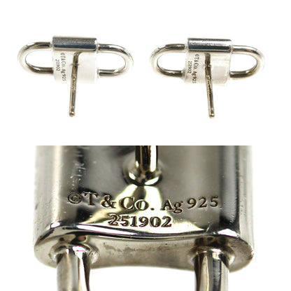 TIFFANY&Co. ティファニー シルバー925 1837スモールダブルロック ピアス 73247683 3.9g レディース【中古】