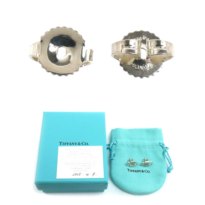 TIFFANY&Co. ティファニー シルバー925 1837スモールダブルロック ピアス 73247683 3.9g レディース【中古】