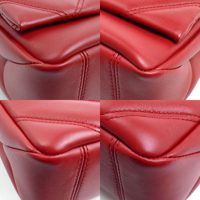 BVLGARI ブルガリ セルペンティ カボション チェーンショルダー ショルダーバッグ レッド カーマインジャスパー 288718 レディース【中古】【美品】